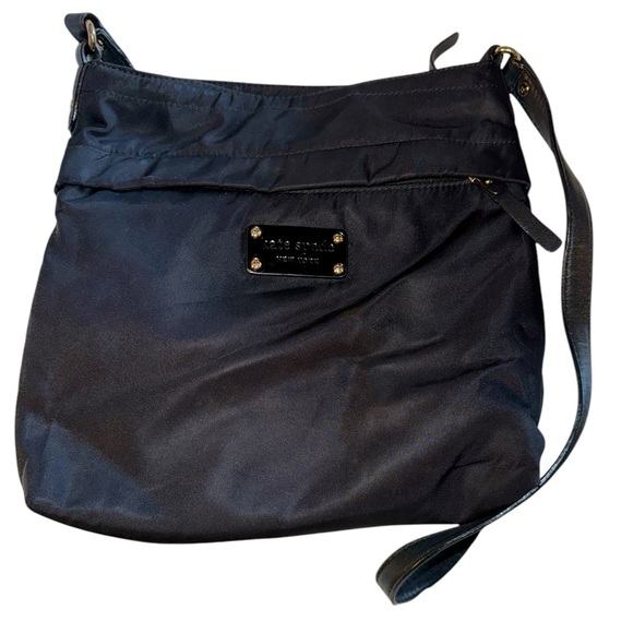 Kate Spade Great Preowned Condition- Black Nylon Crossbody - Picture 1 of 9
